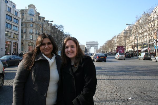 Tanvi and I on the Champs Elysees