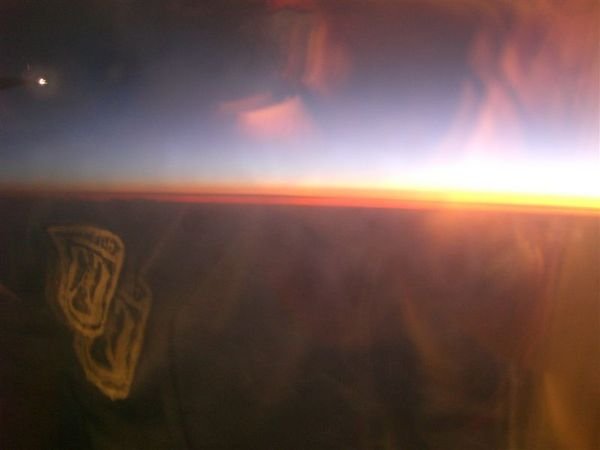 Zonsondergang boven Australië