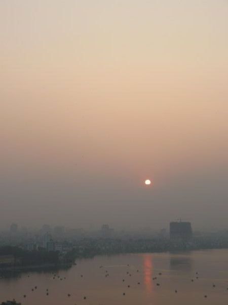 Sunset over Hanoi