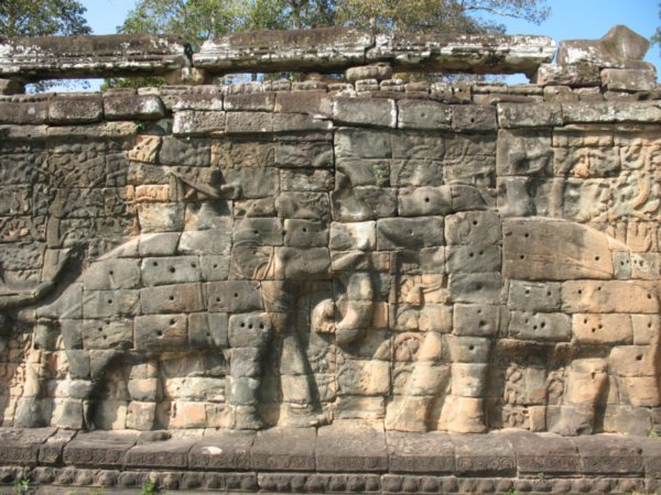 Carving on Terrace of Elephants
