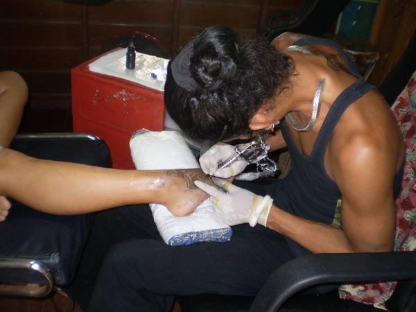 Den tattooing Christel