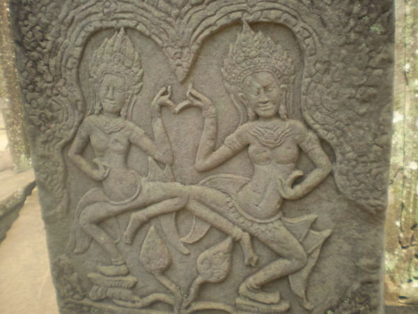Bas relief on temple wall