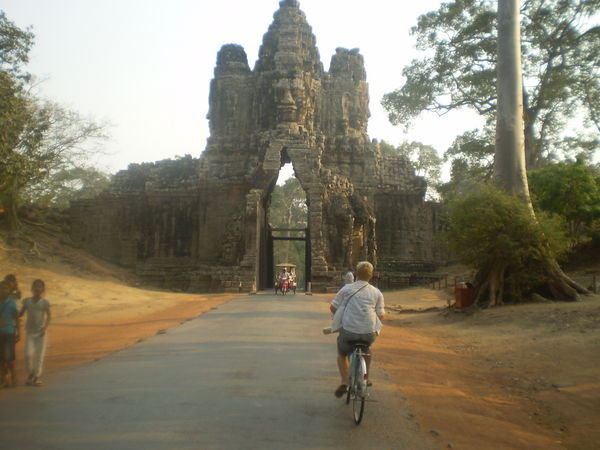 cycling to other temples