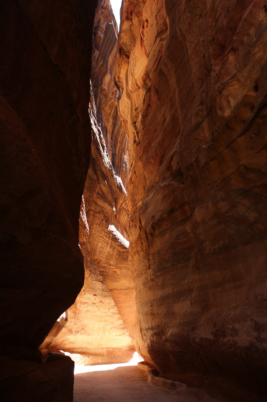 The lights of the Siq