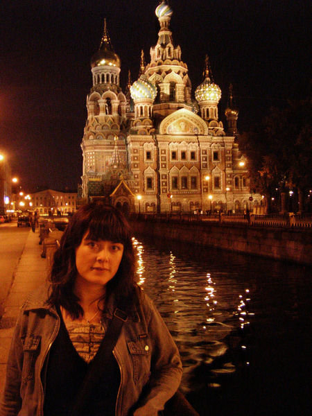 Church on Spilled Blood at night