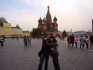 Alan and Aoife in Red Square