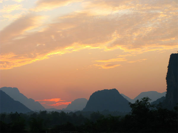 Vang Vieng sunset