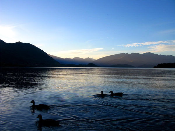 Lake Wanaka at dusk