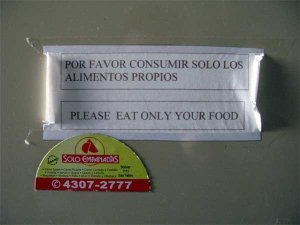 Do not eat your plates