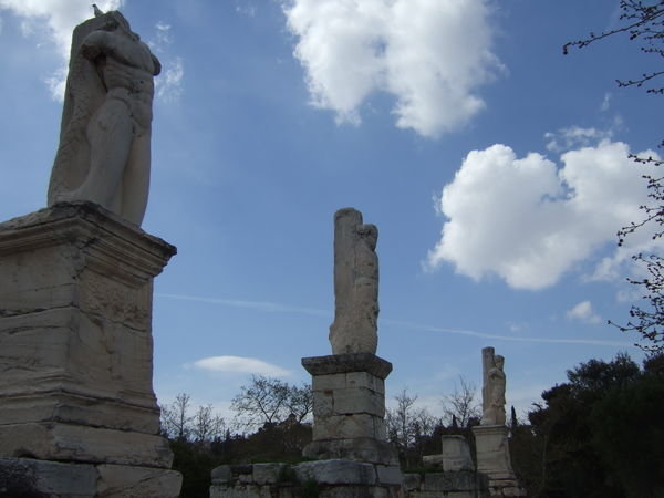 Satues in Ancient Agora