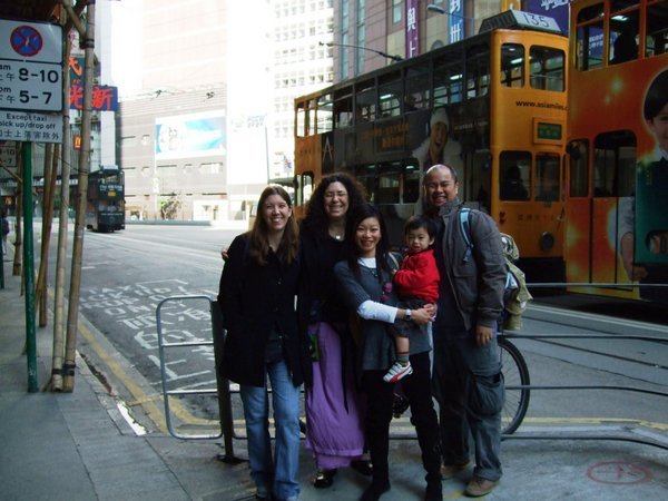 in HK with Becca, Ant and Josh