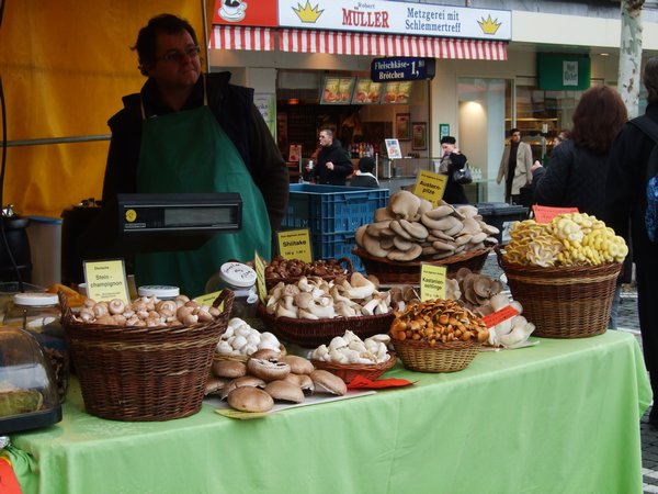 at the market (mushrooms)