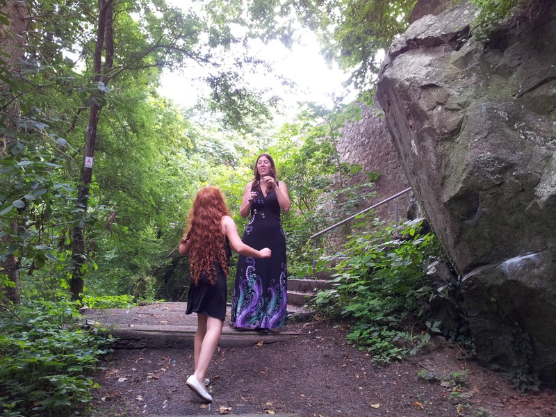 Keren & Gili in the woods