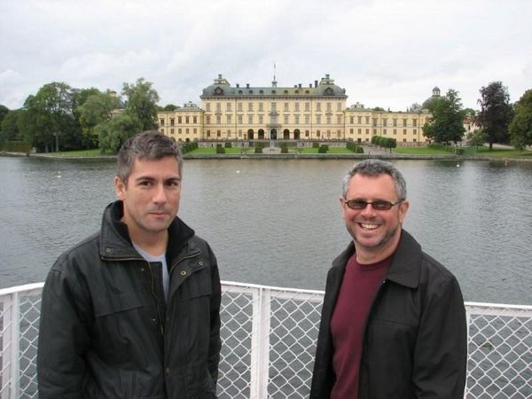 Peter and David at Drottningholm palace.