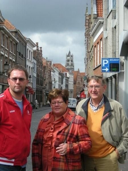 With mum and dad in Brugge
