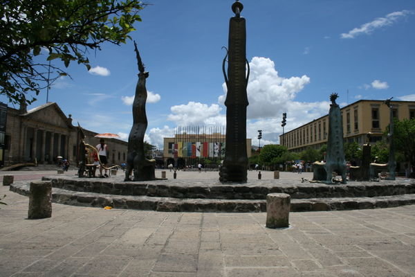 Courtyard in front of Hospicio de Cabanas