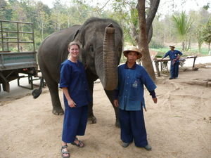 Sandra, Wanalee and her professional Mahout
