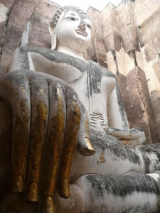 A very big Buddha at Sukhothai ruins