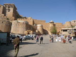 The first gate of the fort in Jaisalmer