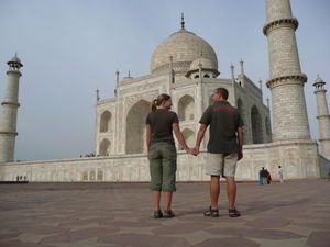 Us at the Taj Mahal