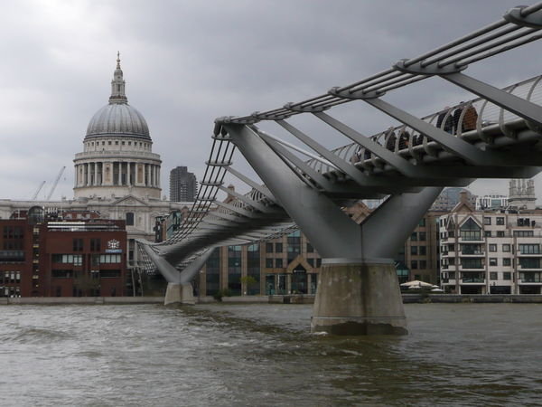 The Millennium bridge and St Pauls