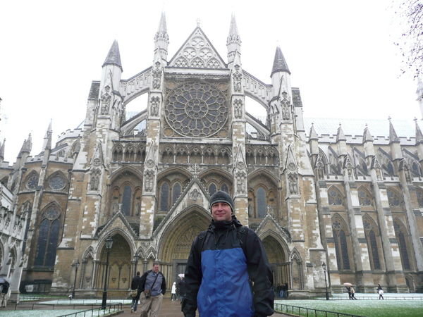Simon at Westminster Abbey