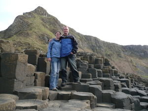 Us at the Giant's Causeway - Northern Ireland
