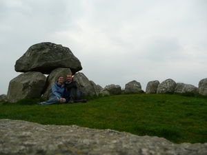 Us at the megolithic cemetary, Sligo