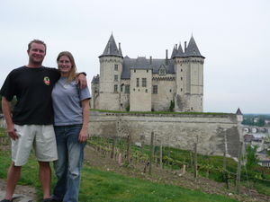 Us at the Saumur chateau