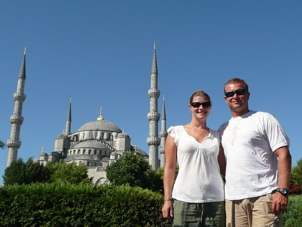 Us at the Blue Mosque, Istanbul