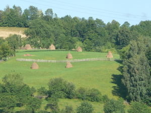 Haystacks in Romania