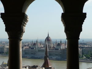 View of Parliment from Fishermans Bastian, Budapest 