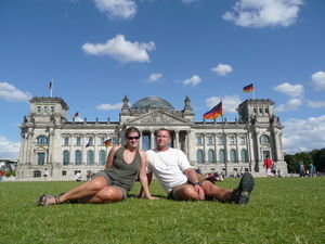 Us at the Reichstag Parliament Buildings, Berlin