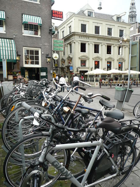 Bikes and houses, Amsterdam