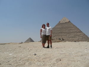 Us at the pyramids of Giza