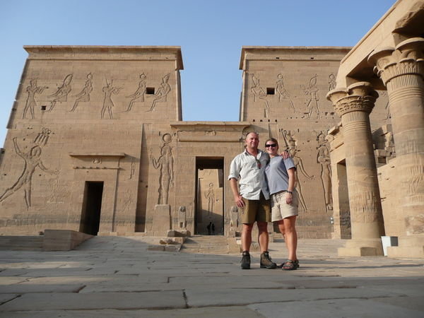 Us at Philae Temple, Aswan
