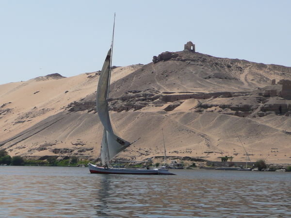 Leaving Aswan, viewing the Tombs of the Nobles