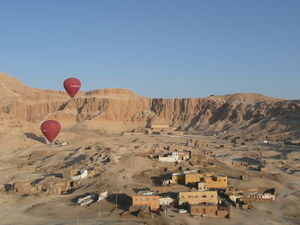 Balloon flight over the West Bank, Luxor