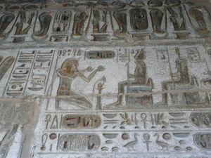 Wall paintings/carvings, Medinat Habu