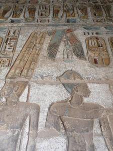 Wall paintings/carvings, Medinat Habu