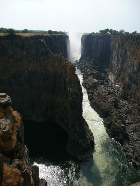 Victorial Falls in the dry season