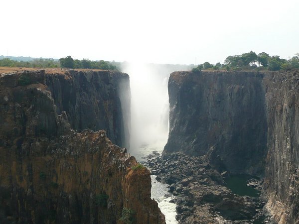 Victorial Falls in the dry season