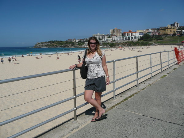 Sandra at world famous Bondi Beach