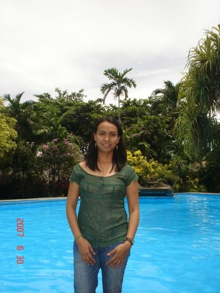 Me at the swimming pool