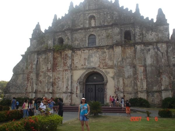 In front of Paoay Church