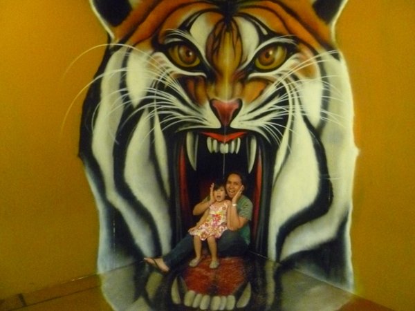 eaten by a tiger!