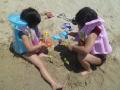 kids enjoying the beach