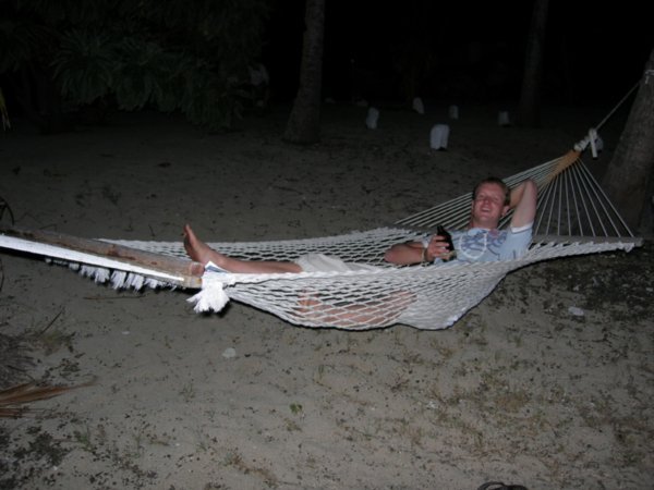 You don't need sunshine to laze in the hammock...