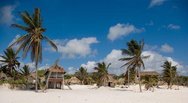 cabanas in the beach