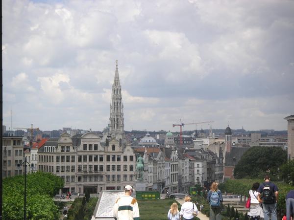 View of Brussels from Royal Place
